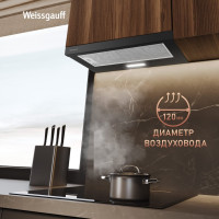 Вытяжка Weissgauff TEL 600 2M Black Glass