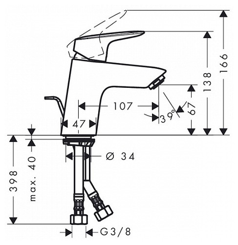 Смеситель Hansgrohe Logis 71070000