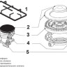 Варочная панель Korting HGG 4825 CTB