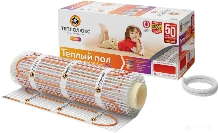 Теплый пол Теплолюкс Tropix МНН 6 кв.м. 960 Вт