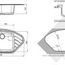 Кухонная мойка GranFest GF-C960E (серый)