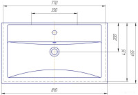 Умывальник Kirovit Фостер 800