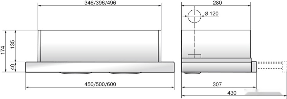 Вытяжка Elikor Интегра Glass 50Н-400-В2Д (нержавеющая сталь/бежевый) (943924)