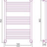 Полотенцесушитель Сунержа Богема+ 800x500 00-0220-8050