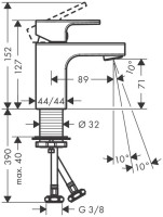 Смеситель Hansgrohe Vernis Shape 71567000