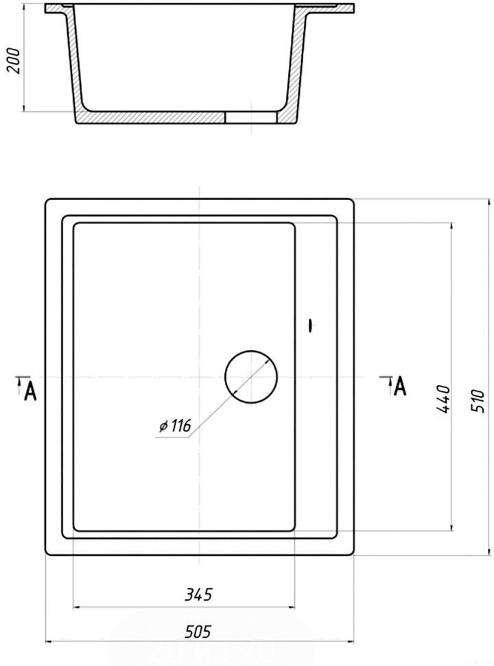 Кухонная мойка Gerhans A11 (белый)