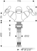 Смеситель Axor Carlton 17032000