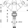 Смеситель Axor Carlton 17032000