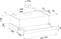 Вытяжка Oasis UV-50B (F)
