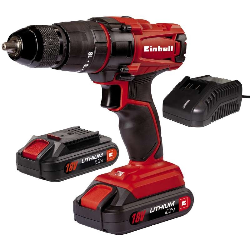 Дрель-шуруповерт Einhell TE-CD 18/2 Li Kit (2x1.5 Ah)