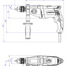 Дрель безударная Metabo BE 850-2