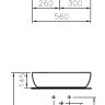 Умывальник Vitra Outline 5991B403-0016