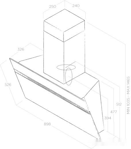 Вытяжка Elica Stripe Urban Cast Iron/A/90