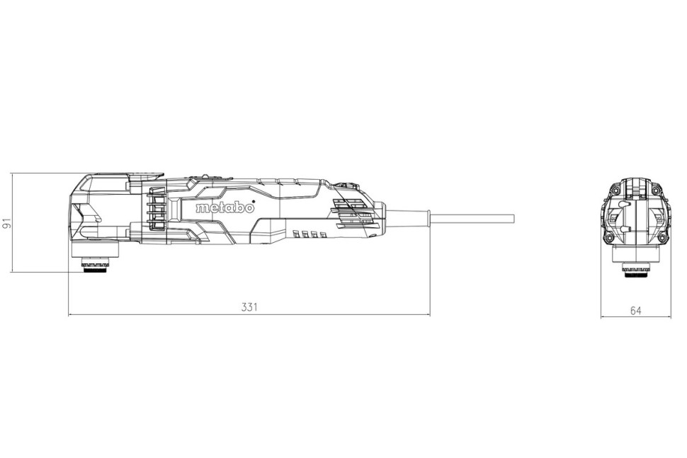 Шлифовальная машина Metabo MT 400 Quick Set