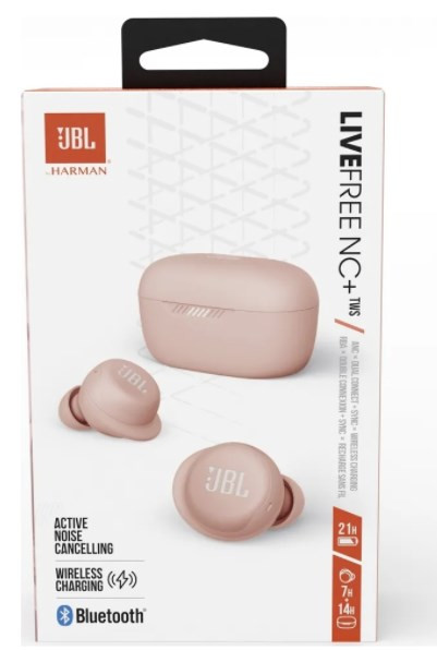 Наушники JBL Live Free NC+ (розовое золото)