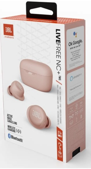 Наушники JBL Live Free NC+ (розовое золото)