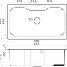 Кухонная мойка Omoikiri Maru 86-BL (4993138)