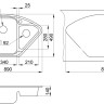Кухонная мойка Granula 9101 (Пирит)