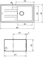 Кухонная мойка Teka Stone 50 B-TG (черный металлик)