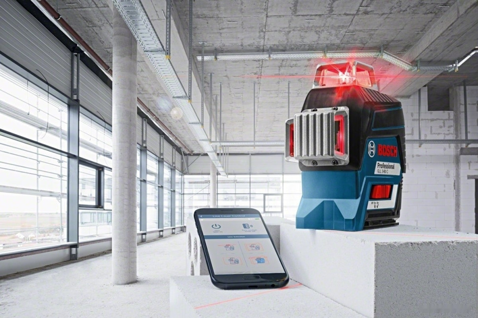Лазерный нивелир Bosch GLL 3-80 C Professional 0601063R05 (с АКБ и держателем BM 1)