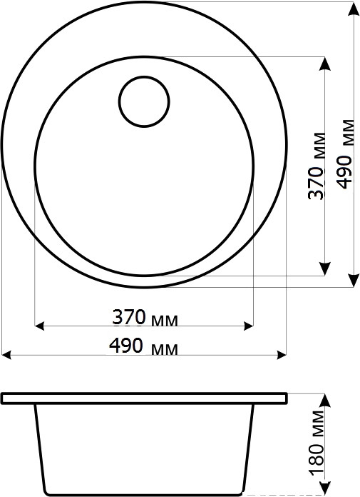 Кухонная мойка Gerhans A05 (Black)
