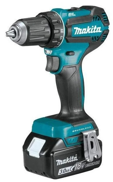 Дрель-шуруповерт Makita DDF485RFJ (с 2-мя АКБ, кейс)