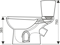 Унитаз Оскольская керамика Элисса (черный)
