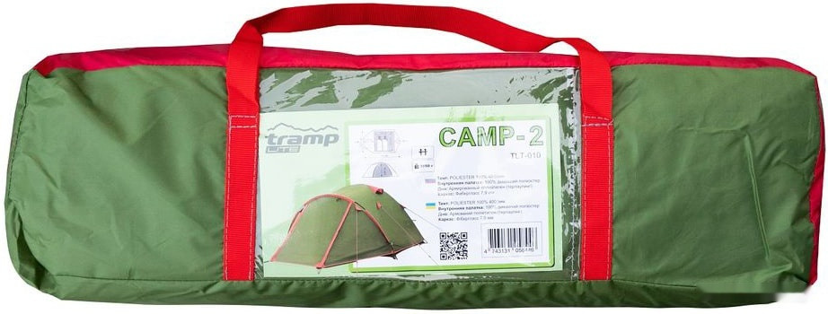 Палатка Tramp Lite Camp 2 (зеленый)
