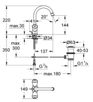 Смеситель Grohe Costa S 21257 001