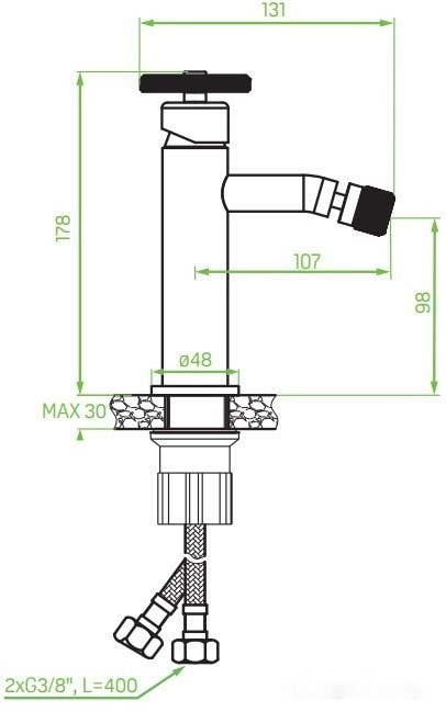 Смеситель Laveo Muro BAU 732D