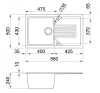 Кухонная мойка Elleci Tekno 400 Aluminium 79