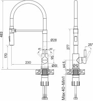 Смеситель Paulmark HA214021-SBG (золото/светлое брашироанное золото)