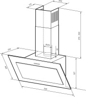 Вытяжка LEX Mio G 600 (серый)