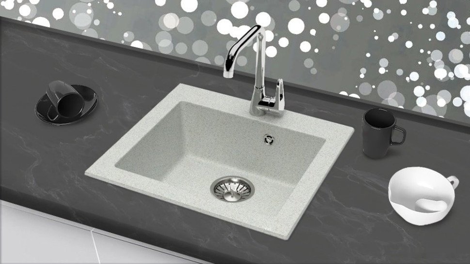 Кухонная мойка Berge BR-4803 (серый матовый)