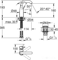 Смеситель Grohe Essence New M 23798001