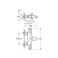 Смеситель Grohe Grohtherm 800 34567000