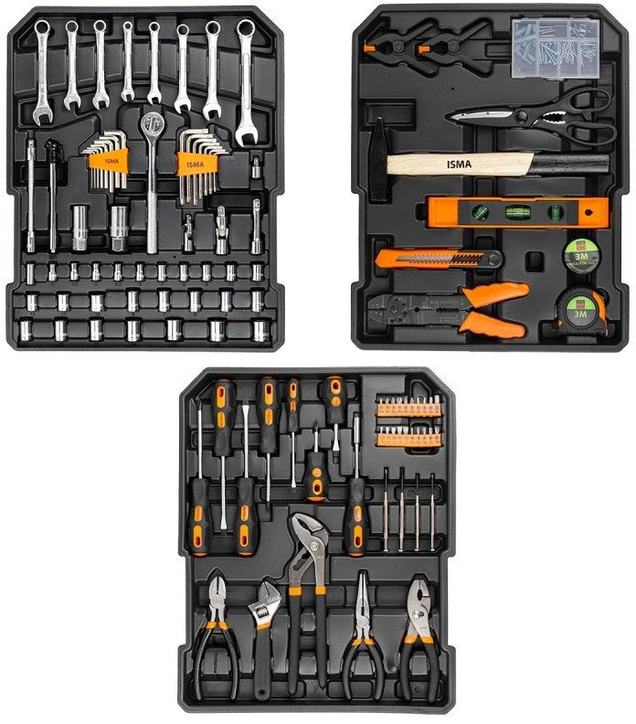 Универсальный набор инструментов ISMA 186-3(57361) (186пр)