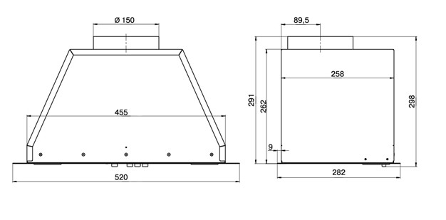 Вытяжка Elikor Врезной блок Flat 52П-650-К3Д (топленое молоко) (154175)