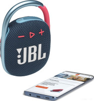 Портативная акустика JBL Clip 4 (темно-синий/розовый)