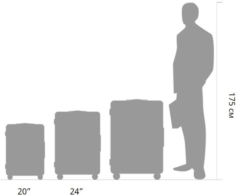 Чемодан-спиннер 90 Ninetygo Rhine Pro Luggage 28 (серый)