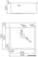 Кухонная мойка Gerhans K35050B (графит)