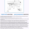 Сушилка для белья Comfort Alumin Потолочная 5 прутьев Black Style Telescop 100-180 см (алюминий)