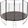 Батут GetActive Jump 10ft - 312 см с лестницей, внешней сеткой (черный)