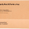 Батут GetActive Jump 10ft - 312 см с лестницей, внешней сеткой (черный)