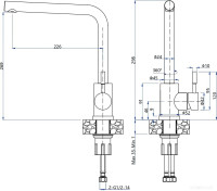 Смеситель GranFest QUARZ GF-Z5411 (песочный)