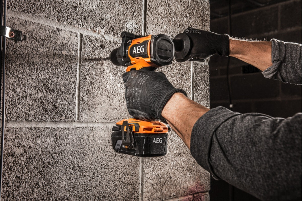 Ударная дрель-шуруповерт AEG Powertools BSB 18BL2-602K 4935481043 (с 2-мя АКБ, кейс)
