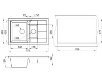 Кухонная мойка Granula 7802 (Эспрессо)