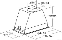 Вытяжка CATA GT Plus 45 X/M