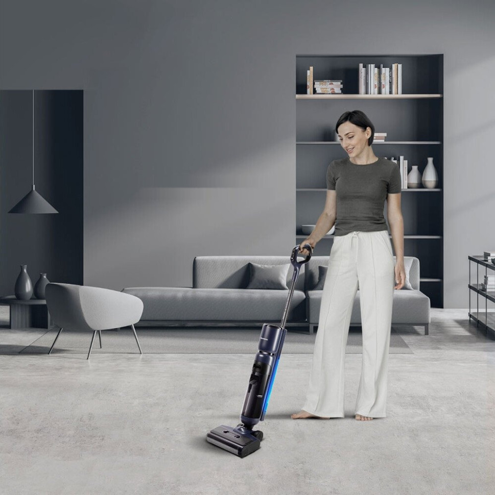 Вертикальный моющий пылесос Redmond VH1312 (синий)