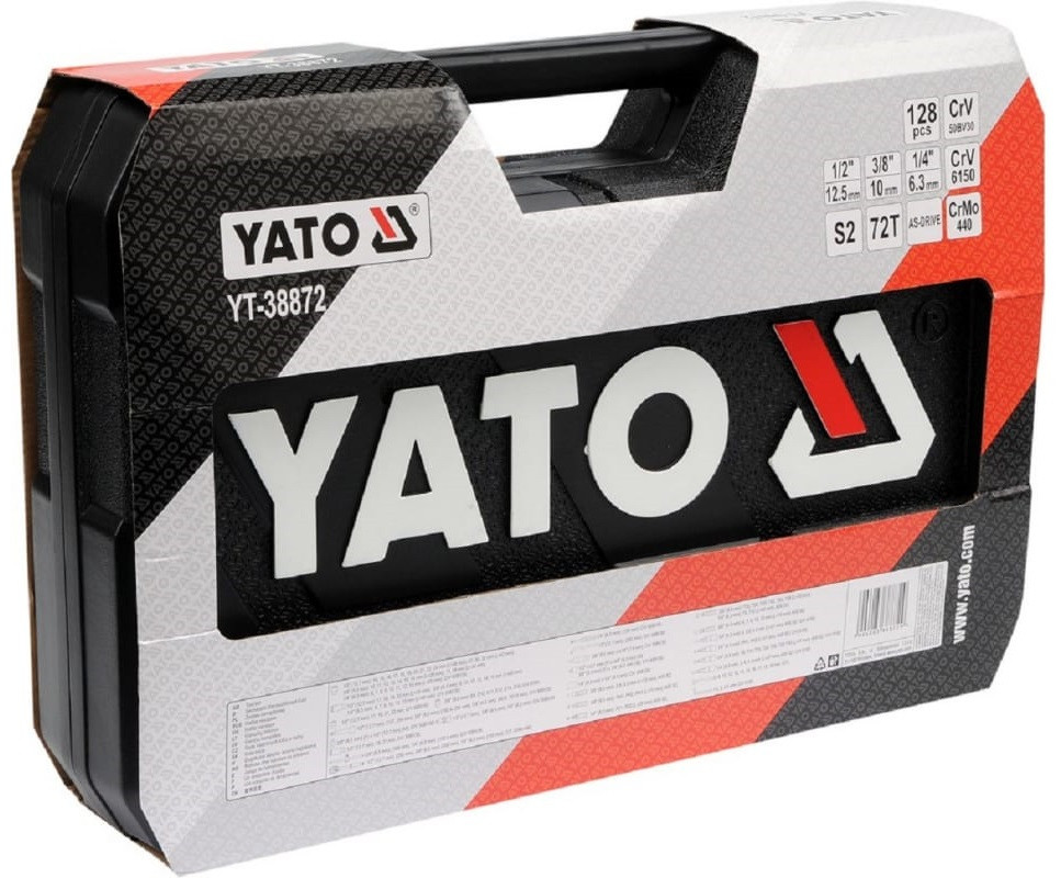 Набор бит и торцевых головок Yato YT-38872 (128 предметов)